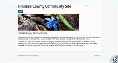 Desktop Screenshot of hillsdalecounty.info
