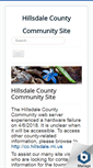 Mobile Screenshot of hillsdalecounty.info